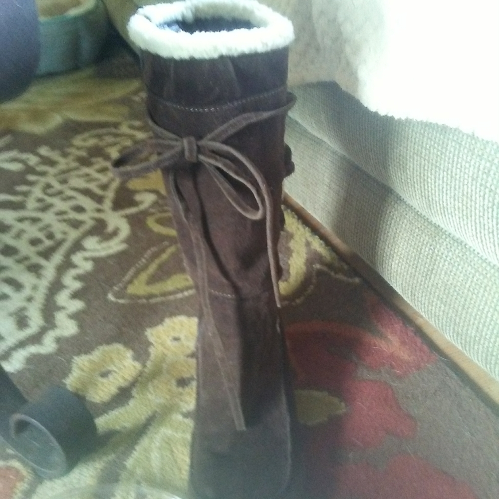 Vintage Mudd Lace Accented Boots